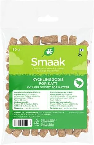 Smaak 80g  Kylling Godbit for Katter