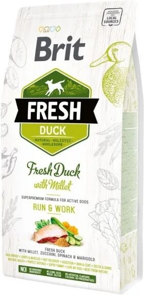 Brit Fresh Duck with Millet Active Run & Work (2,5 kg)