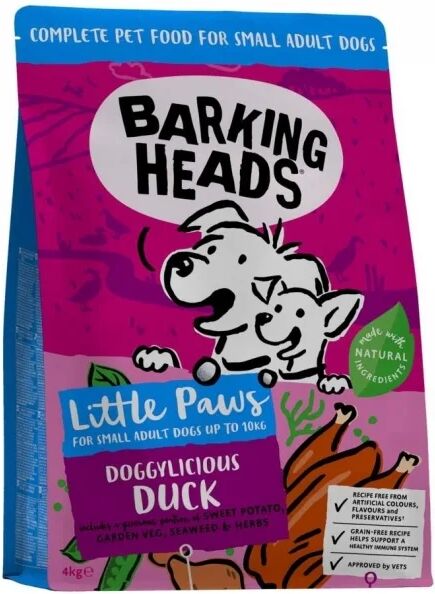 Barking Heads Small Breed Doggylicious Duck (4 kg)