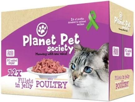 Planet Pet Society fj&aelig;rfe i gel&eacute; 12 x 85 g