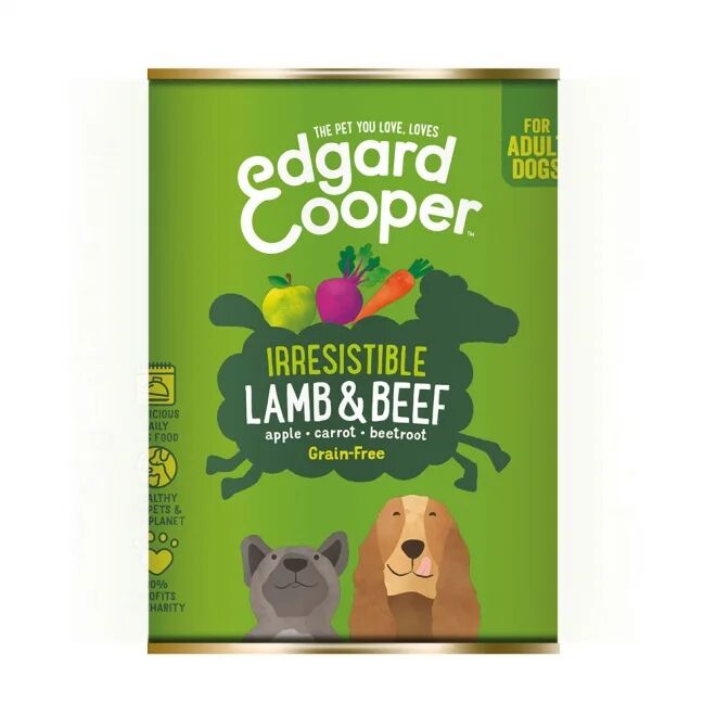 Edgard & Cooper Edgard&Cooper Dog lam & oksekj&oslash;tt 400 g