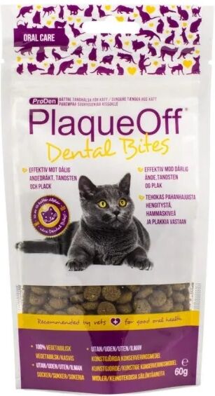 PlaqueOff Dental Bites katt 60g