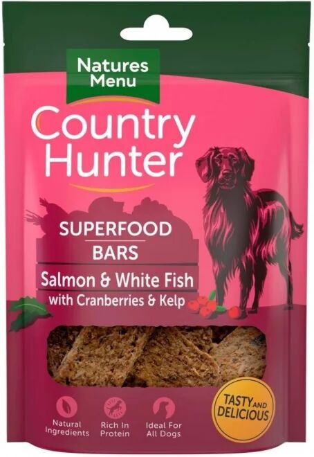 natures:menu NaturesMenu Country Hunter Dog Superfood Bar Salmon & White Fish 100 g