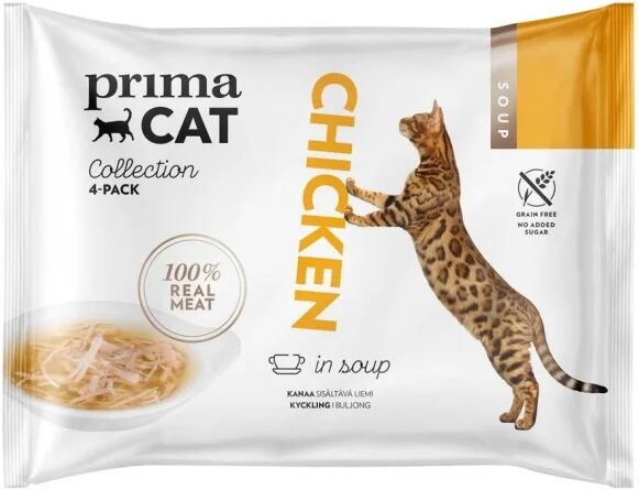 PrimaCat Chicken in Soup (4 x 40 gram)