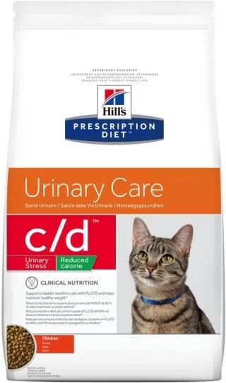 Hill's Prescription Diet Prescription Diet Feline C/D Urinary Stress Reduced Calorie Chicken (4 kg)