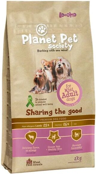 Planet Pet Society Mini Adult Lamb & Rice (2 kg)