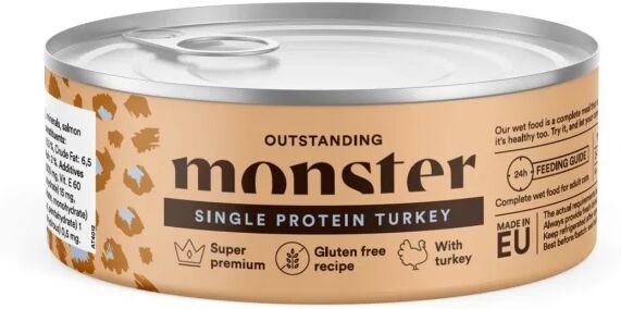 Monster Pet Food Monster Cat Adult Single Protein Turkey 100 g