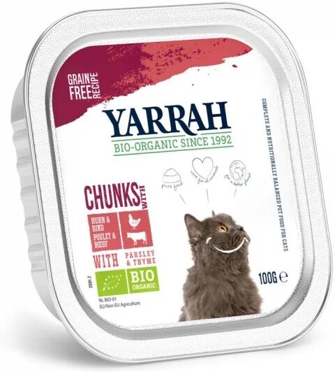 Yarrah Organic Cat Chicken & Beef Chunks Grain Free