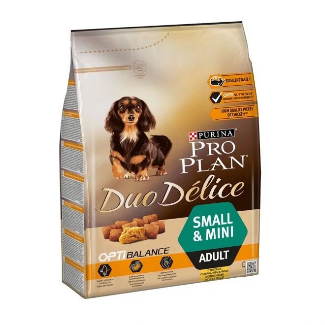 Purina Pro Plan Dog Adult Optibalance Duo D&eacute;lice Small & Mini Chicken & Rice 2,5 kg