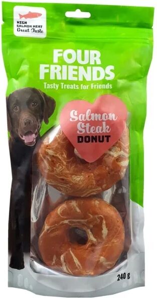 FourFriends Dog Salmon Steak Donut 2-pack