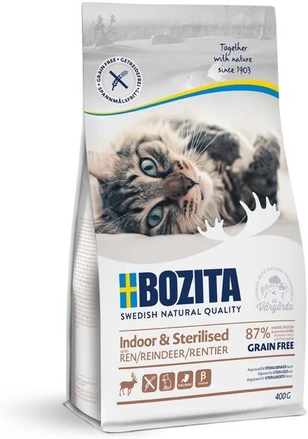 Bozita Indoor & Sterilised Grain free Reindeer (400 g)