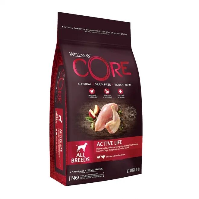 Core Petfood CORE Dog Active Life Chicken and Turkey 16 kg