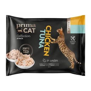 PrimaCat Prima Cat tunfisk med kylling i gel&eacute; (4x50 g)