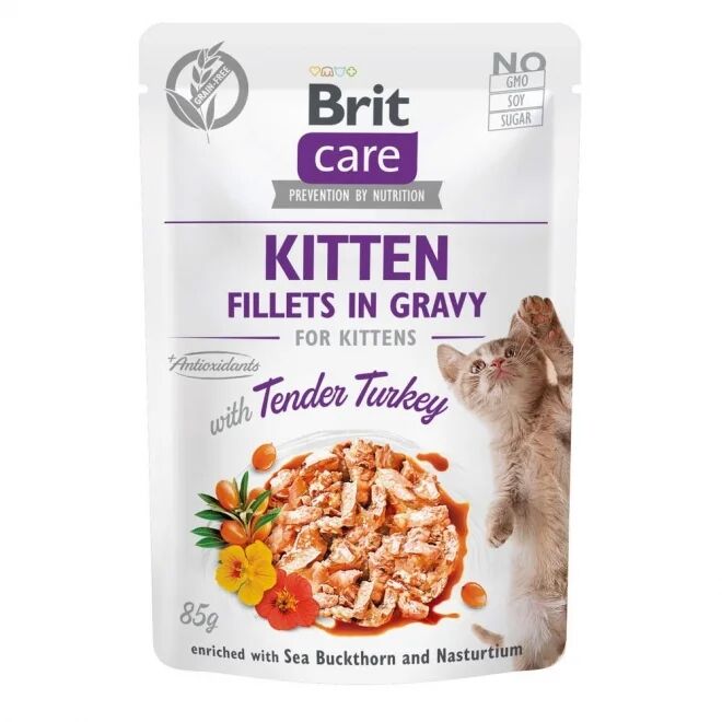 Brit Care Cat Gravy Kitten kalkun fil&eacute; i saus  85 g