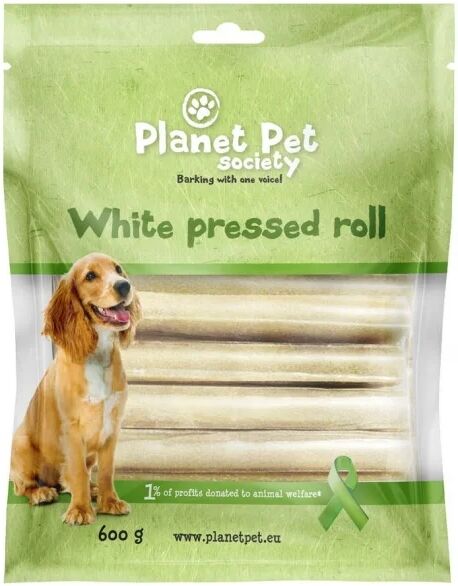 Planet Pet Society Presset Hvit Tyggerulle 30 stk