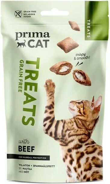 PrimaCat Crunchy Grain Free Beef  Anti-hairball 40 g