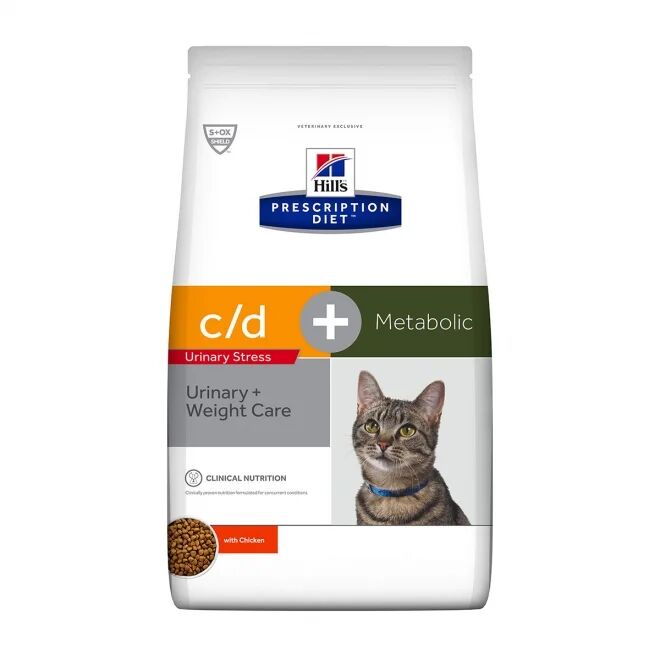 Hill's Prescription Diet Feline c/d Multicare Urinary Stress + Metabolic Urinary + Weight Care Chicken 8 kg
