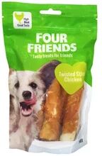 FourFriends Dog Twisted Stick Chicken 12,5 cm 4-pack