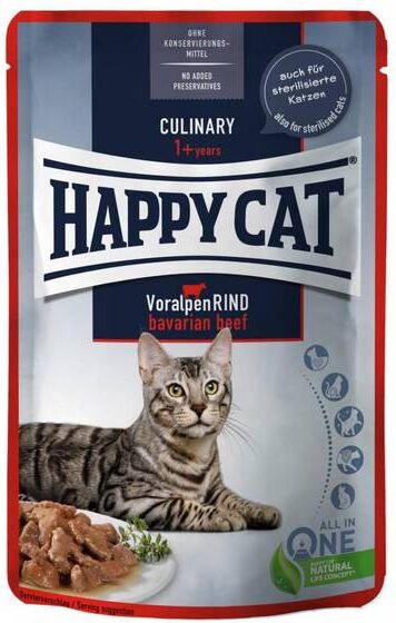 Happy Cat Culinary Voksen, Sterilisert Katt, Biff Og Kylling 85g