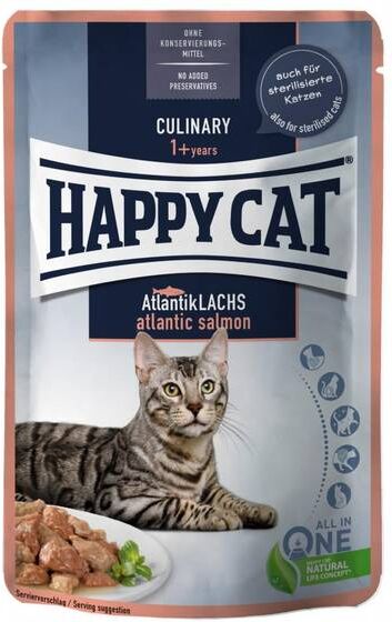 Happy Cat Culinary Voksen, Sterilisert Katt,, Kylling Og Laks 85