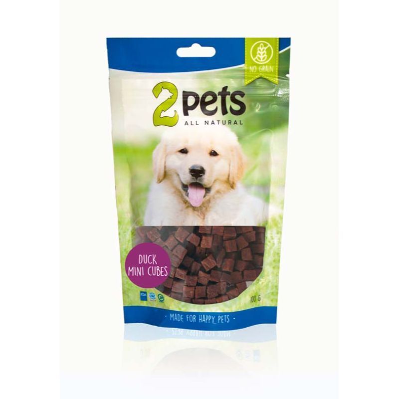 2Pets Snack duck mini cubes 100g