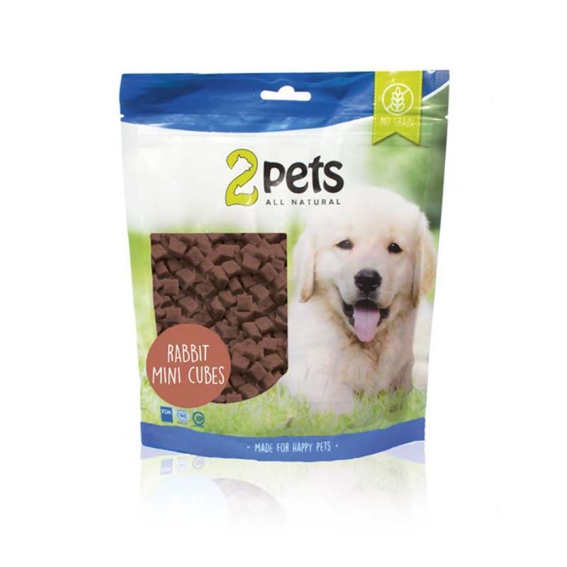 2Pets Snack Kanin mini cubes 400g