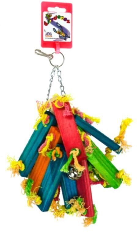 Birrdeeez Parakeet Toy Wood bunch