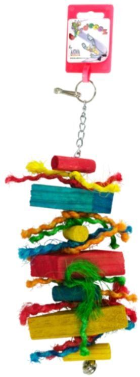 Birrdeeez Parakeet Toy Wood straight