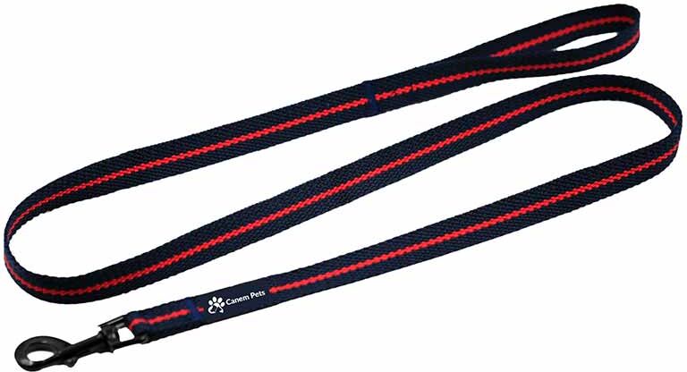 Canem Webbing Leash Blå Large