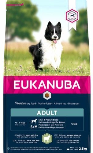 Eukanuba Adult Small and Medium Lamb And Rice 2,5kg