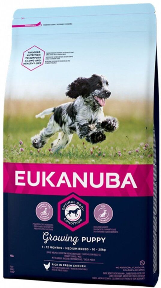 Eukanuba Growing Puppy Medium Breed 12kg