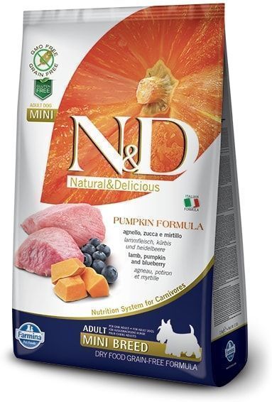 Farmina Dog N&D Pumpkin Lamb & Blueberry Adult Mini 2,5kg