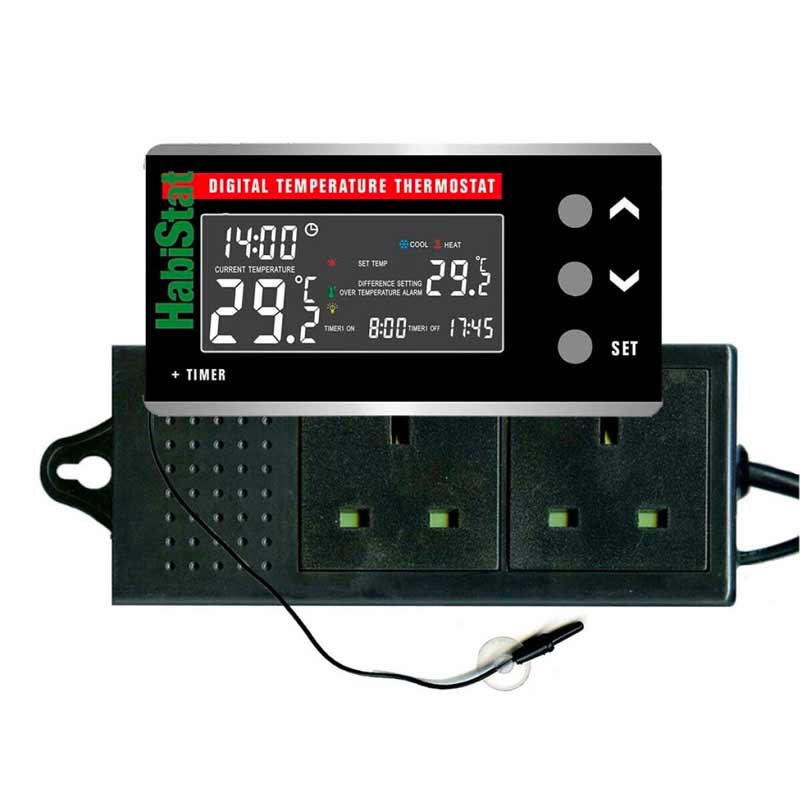 HabiStat Digital Dimming Termostat med timer 600W