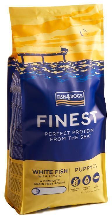 Fish4Dogs Puppy Finest hvit fisk 6kg