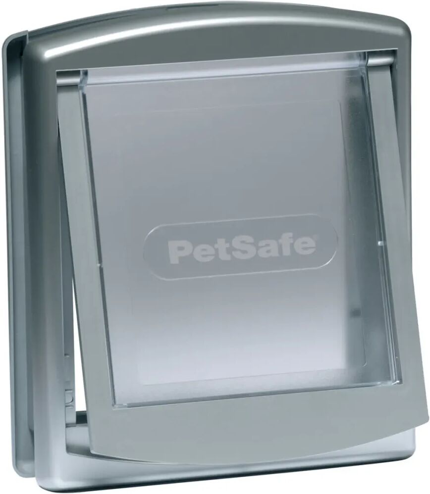 PetSafe 2-veis kjæledyrdør 737 liten 17,8x15,2 cm sølv 5019