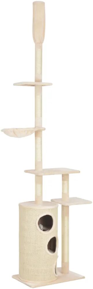 vidaXL Kloretre med sisalstolper 260 cm beige