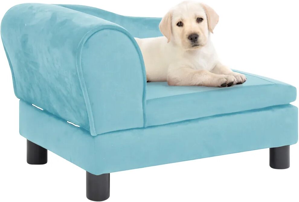 vidaXL Hundesofa turkis 57x34x36 cm plysj