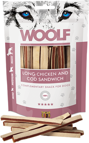 Woolf Chicken And Cod Sandwich 100g