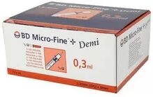 BD Medical-Diabetes care BD Microfine + 0,30 ml U-100 -100 stk