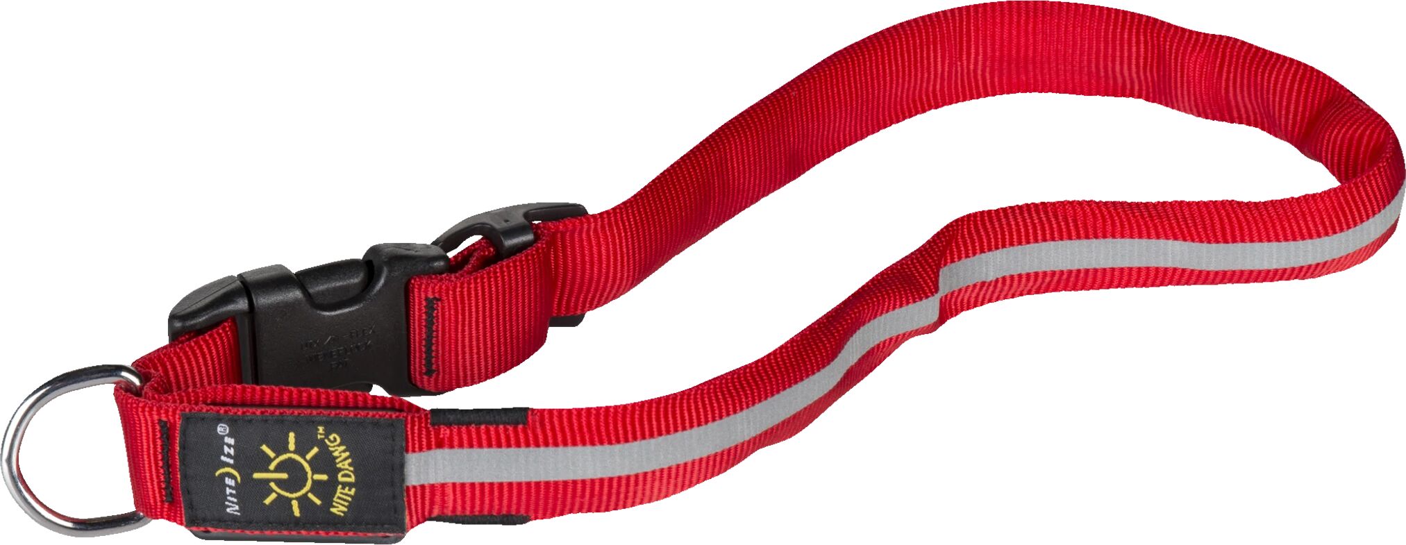 Nite Ize Nite Dawg halsband RÖD 25,4-33cm, S RÖD