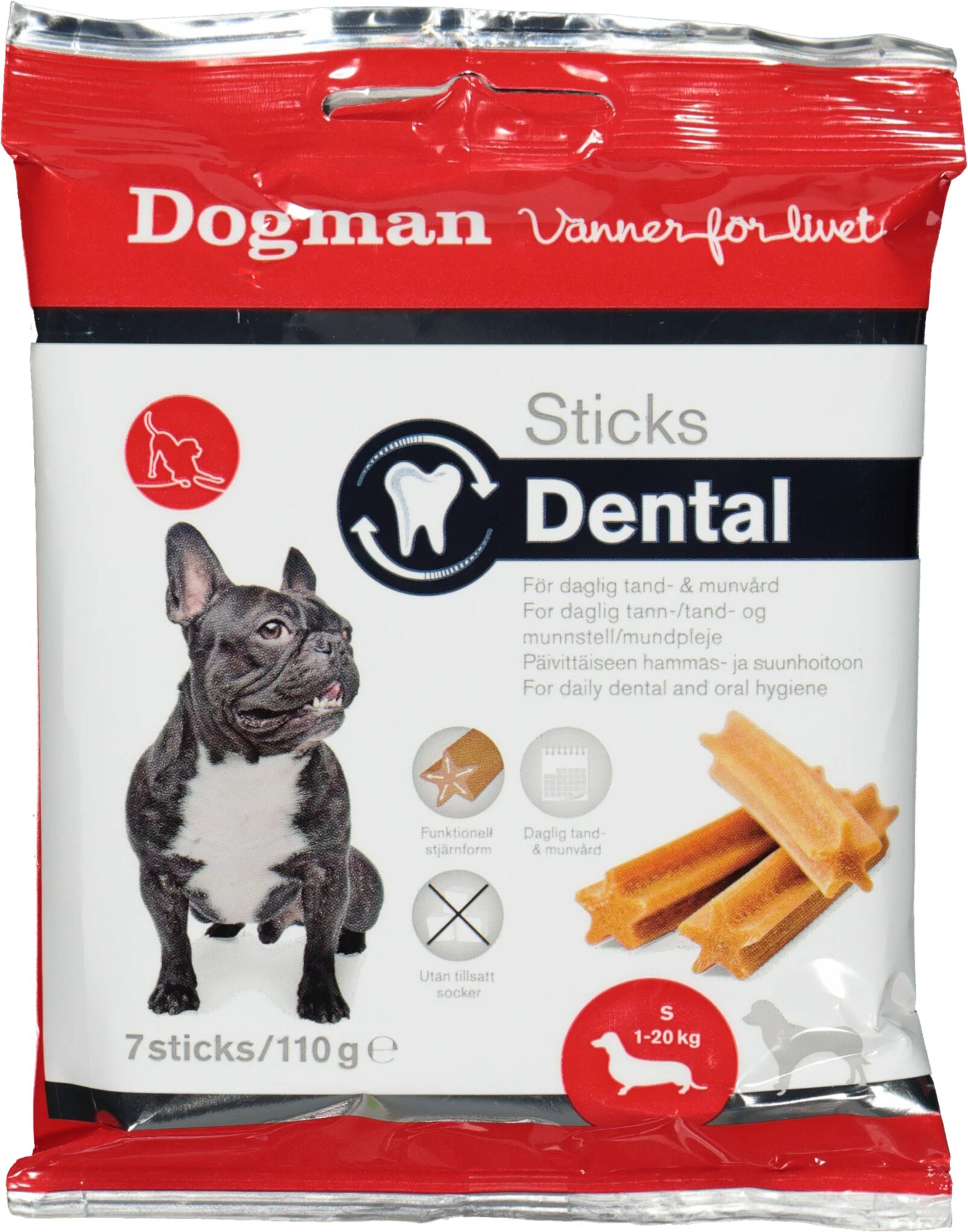 Dogman Sticks Dental S 110g, S STD