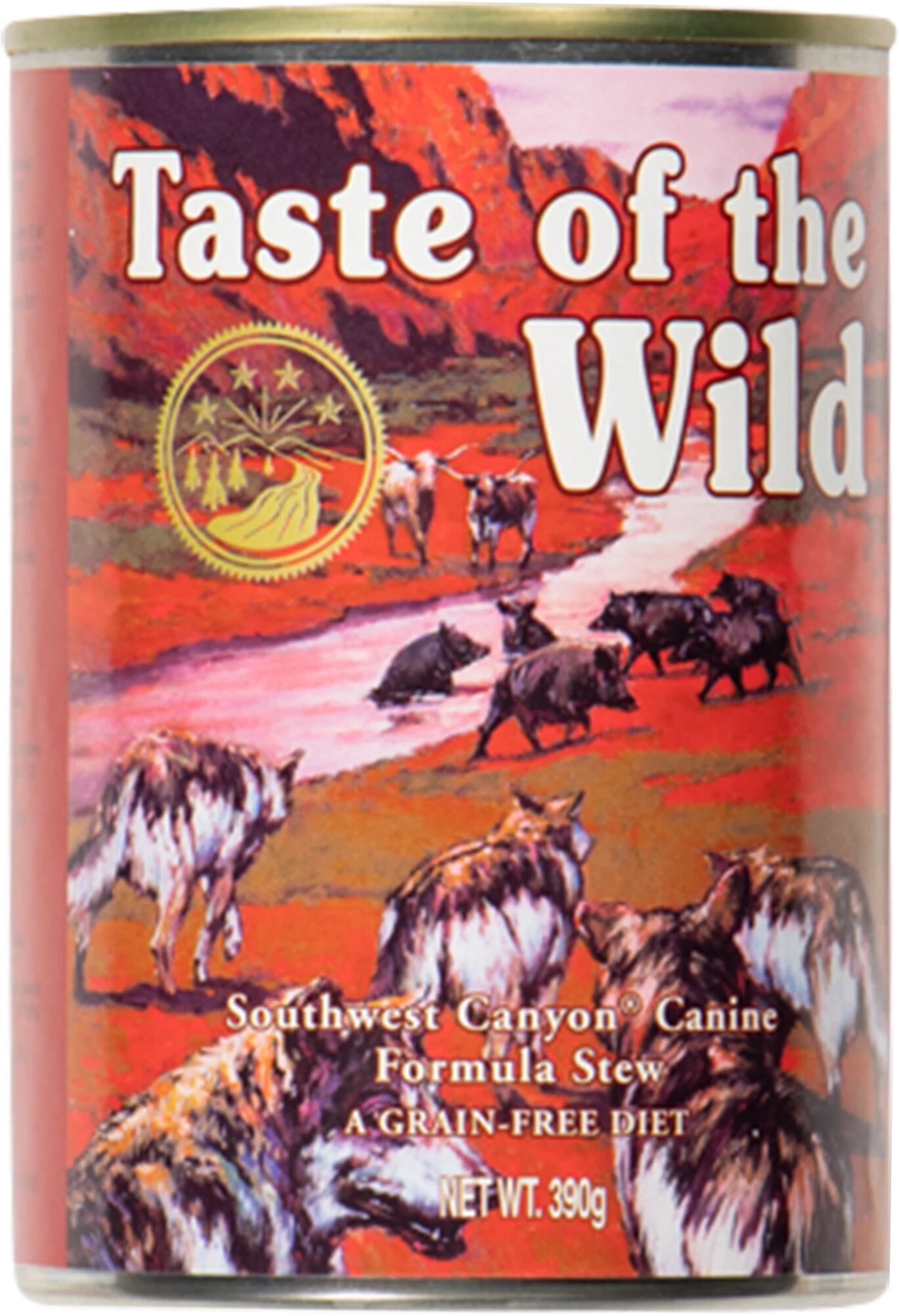 Taste of the Wild Totw Southwest Canyon 390g Cans, bløtfor STD STD