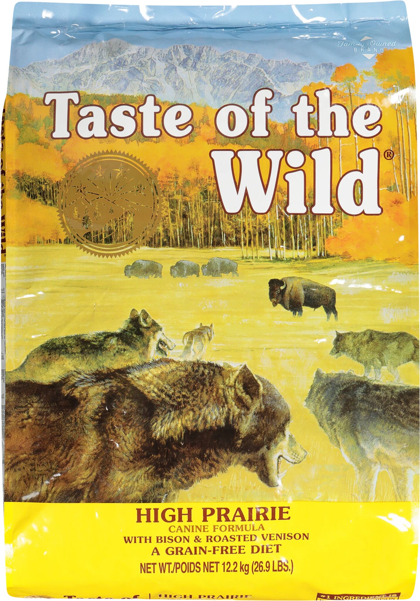 Taste of the Wild 12,2 kg High Prairie, hundefôr 12,2kg STD