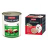 Animonda 24 x 800 g GranCarno Original Adult + Vom Feinsten Adult, budyń dla psa, 3 x 85 g gratis! - Jeleń z jabłkiem