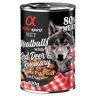 Alpha spirit Dog Meatballs, 6 x 400 g - Jeleń szlachetny z rozmarynem