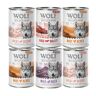 Mieszany pakiet próbny Wolf of Wilderness "Mięso ze zrównoważonej hodowli" - Adult, 6 x 400 g