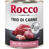 Rocco Classic Trio di Carne, 24 x 800 g - Wołowina, kurczak i cielęcina, 6 x 800 g