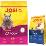 10 kg Josera JosiCat +JosiCat, chrupiąca kaczka, 650 g gratis!  - Sterilised Classic, łosoś