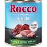 Rocco Junior, 6 x 800 g - Drób i dziczyzna z ryżem