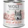 Wolf of Wilderness Adult "Mięso ze zrównoważonej hodowli" - Great Desert - Indyk, 12 x 800 g